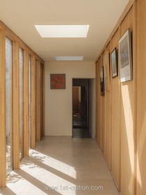 The Old Dairy - exposed brick wood paneling courtyard cobblestone french doors industrial modern gym rustic modern shabby chic - thumbnail