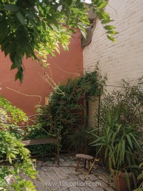 The Old Dairy - exposed brick wood paneling courtyard cobblestone french doors industrial modern gym rustic modern shabby chic - thumbnail