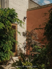 The Old Dairy - exposed brick wood paneling courtyard cobblestone french doors industrial modern gym rustic modern shabby chic - thumbnail