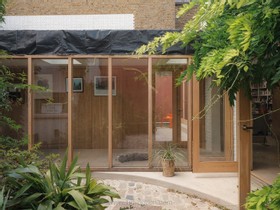 The Old Dairy - exposed brick wood paneling courtyard cobblestone french doors industrial modern gym rustic modern shabby chic - thumbnail